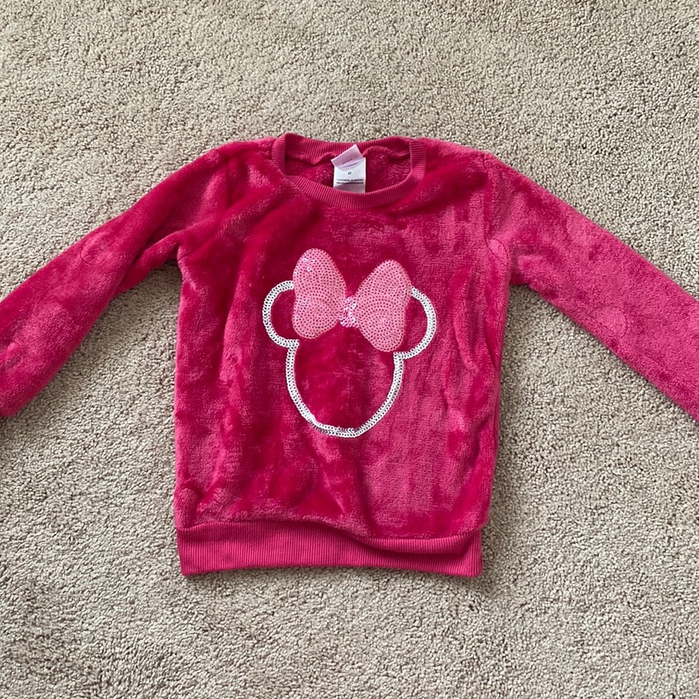 Disney Pink Minnie Mouse Fleece Sweatshirt